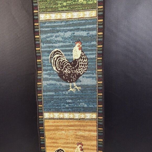 Rooster Bell Pull Kimble Hanging Wall Tapestry Farmhouse Chicken Barn Decor USA. - Picture 6 of 10